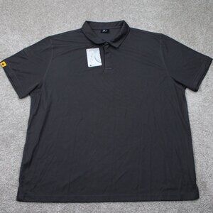 Speed Your Run Polo Shirt NWT Mens 3XL XXXL Gray 4 Way Stretch Polyester S/S